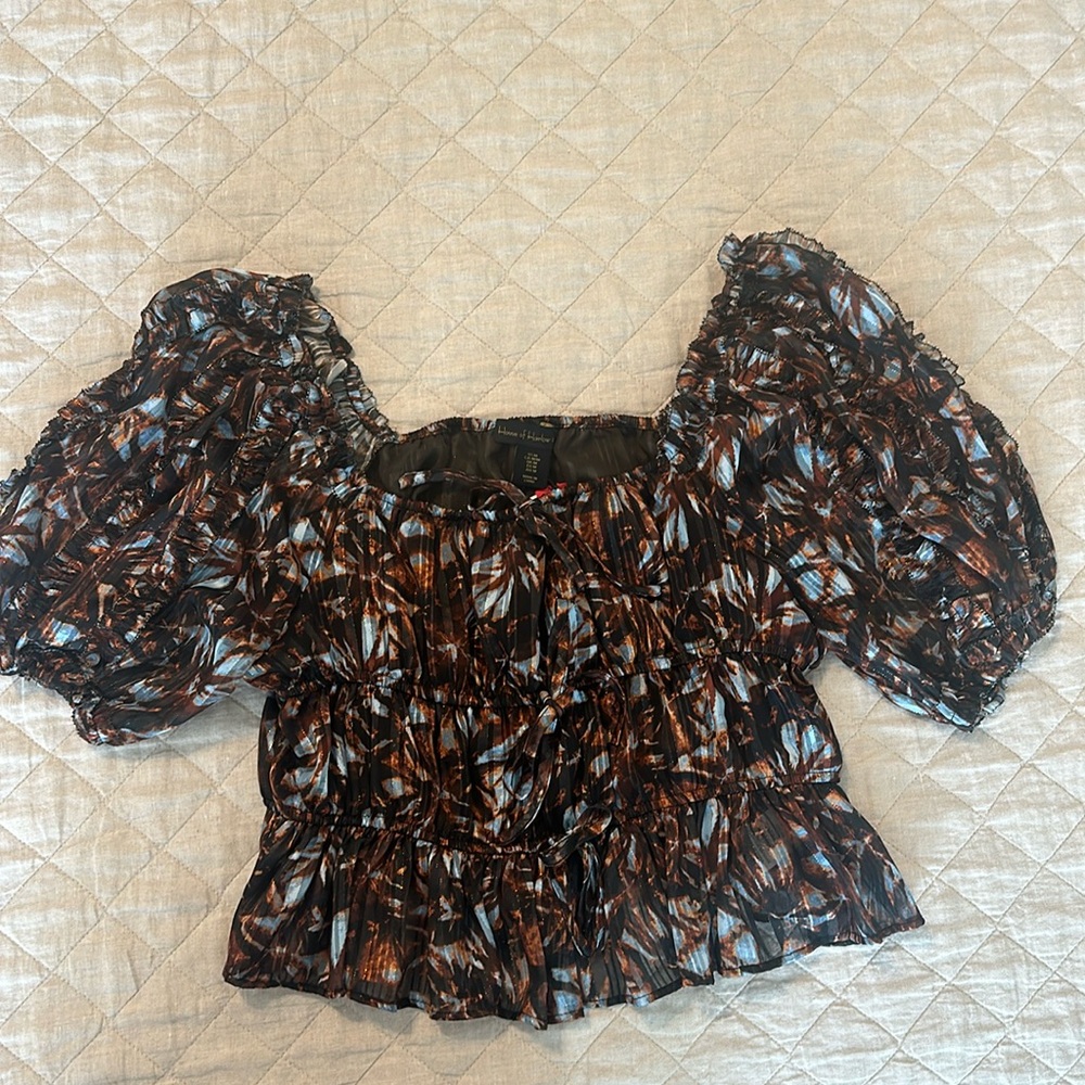 House of Harlow cropped blouse